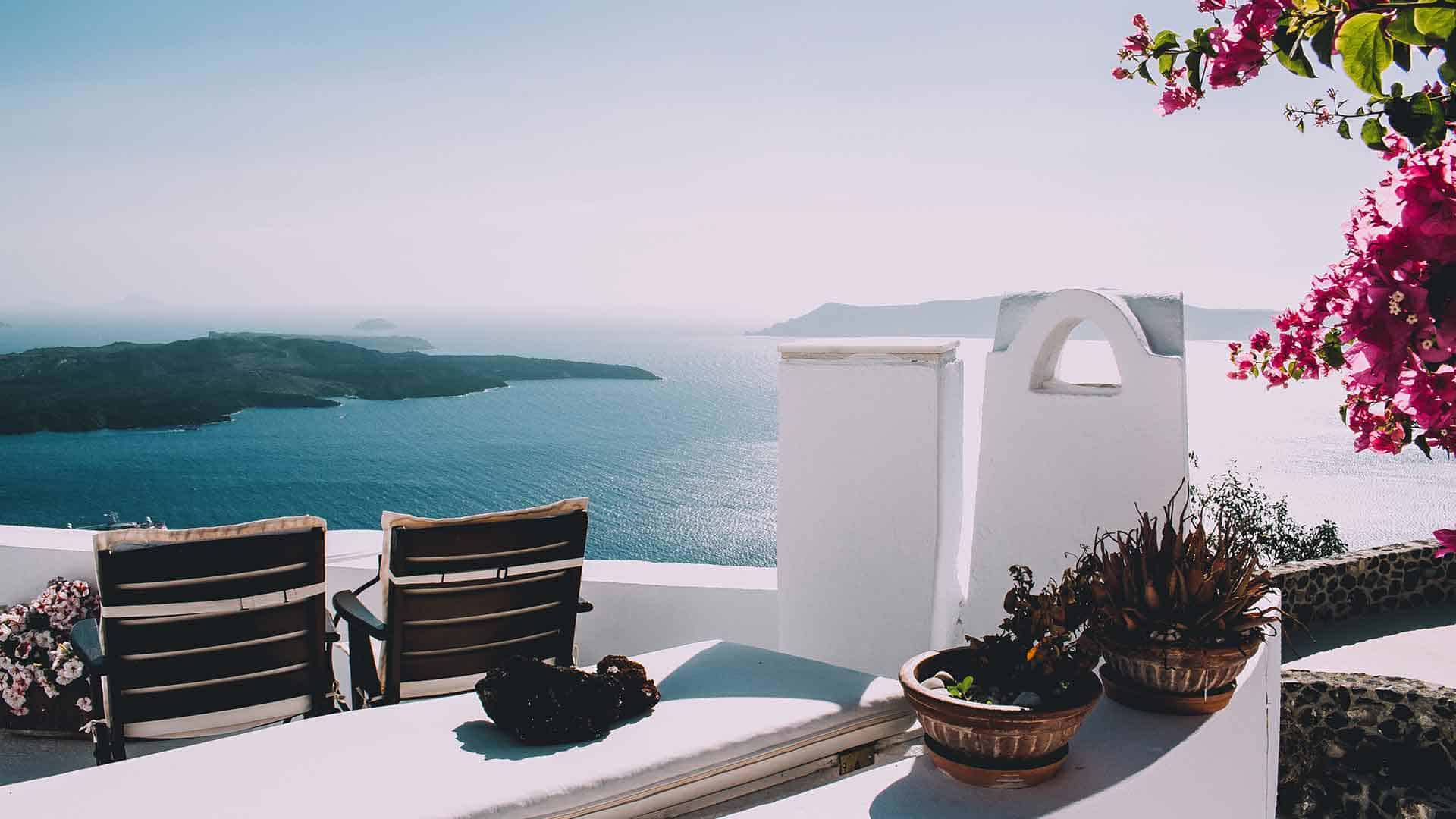Το Αιγαίο από τη βεράντα